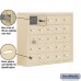 Salsbury Cell Phone Storage Locker - with Front Access Panel - 5 Door High Unit (8 Inch Deep Compartments) - 25 A Doors (24 usable) - Sandstone - Surface Mounted - Master Keyed Locks